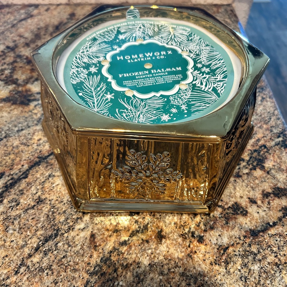 HomeWorx by Slatkin & Co. Gold Candle Holder - Picture 2 of 3